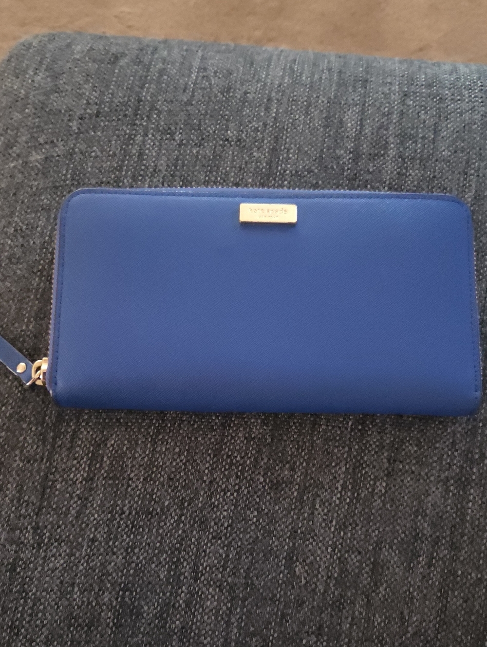 Kate Spade Cobalt Blue Zip-Around Long Wallet